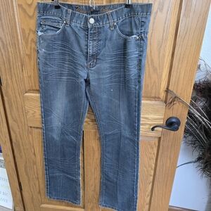 Classic Gray Straight Jeans with Timeless Appeal